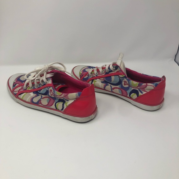 Coach Barrett Multicolored Sneaker Canvas Size 8B - Picture 5 of 9